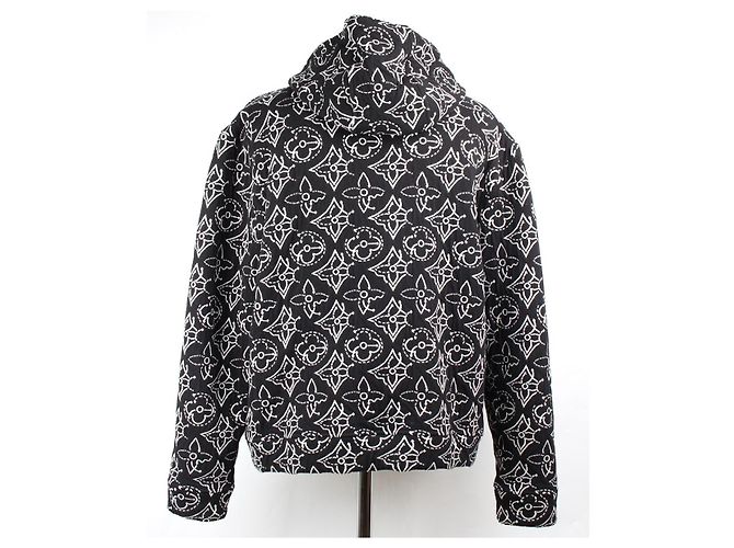 Louis Vuitton Monogram Flower Hoodie Zip XL Schwarz - Ansicht 2