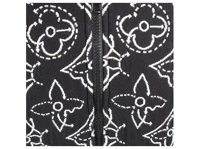 Louis Vuitton Monogram Flower Hoodie Zip XL Schwarz - Ansicht 4