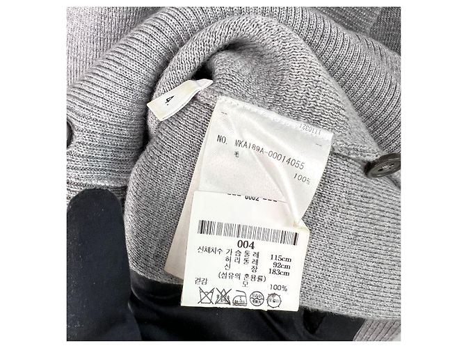 Thom Browne Diagonales Armband Milano Strick Grau Braun - Ansicht 6