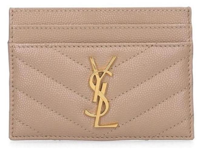 Saint Laurent Tarjetero Monogram Castaño - vista 3