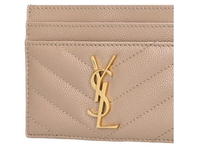 Saint Laurent Tarjetero Monogram Castaño - vista 5