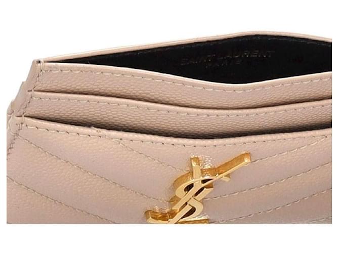 Saint Laurent Tarjetero Monogram Castaño - vista 6