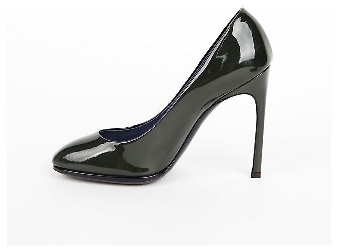 Saint Laurent Grüne Pumps aus Lackleder - Ansicht 6