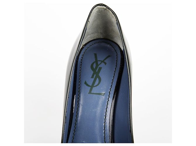 Saint Laurent Grüne Pumps aus Lackleder - Ansicht 9
