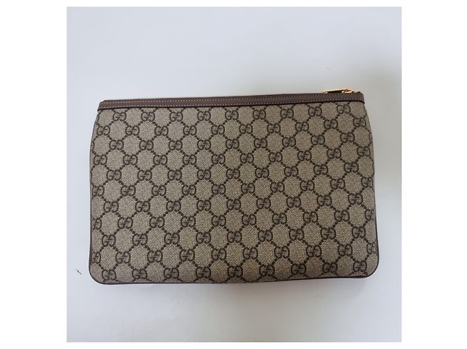 Gucci Clutch Ophidia GG Supreme Marrone - vista 7