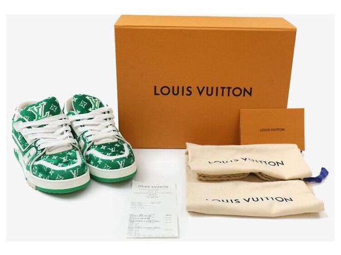 Louis Vuitton Trainer Sneaker Grün Größe - Ansicht 8