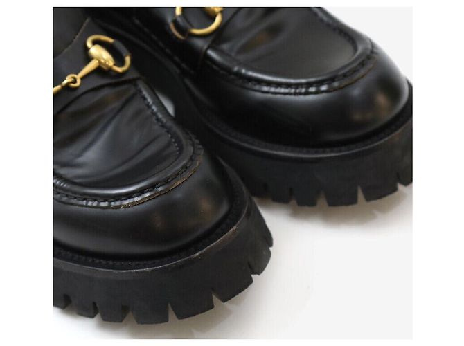 Gucci Mocassini in pelle con suola chunky nera Nero - vista 6