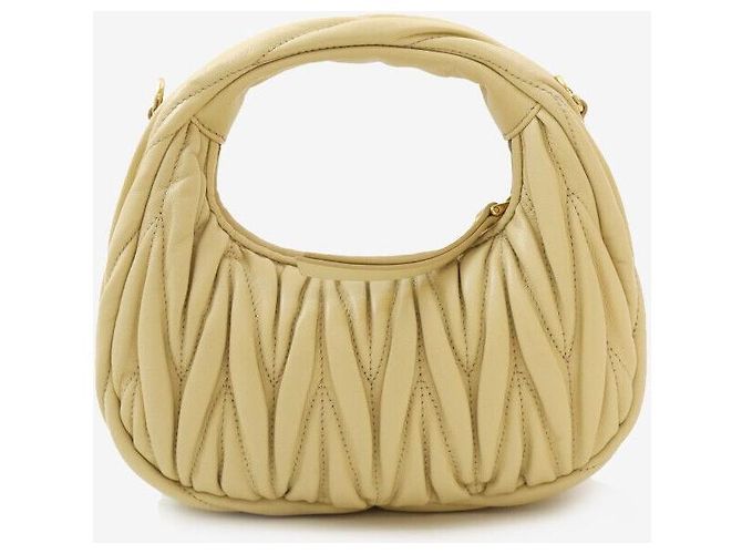 Miu Miu Borsa Hobo Mini in pelle nappa SOLA - vista 3