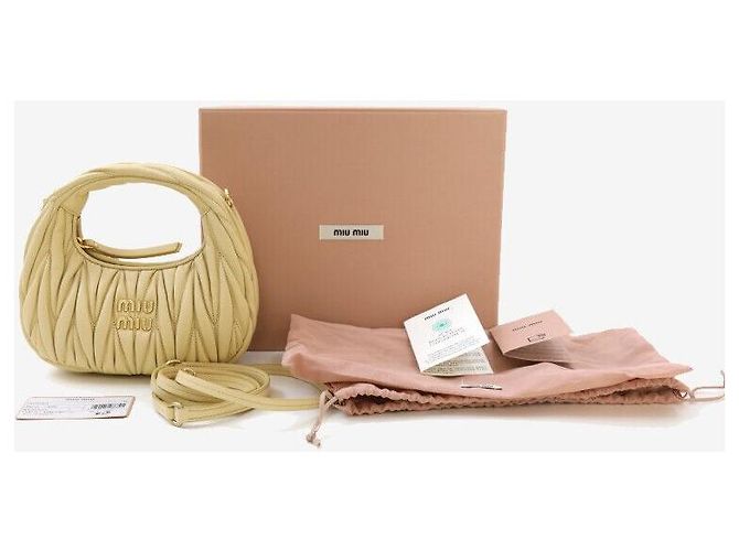 Miu Miu Borsa Hobo Mini in pelle nappa SOLA - vista 8