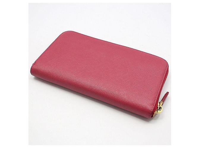 Prada Cartera Larga Saffiano Rosa Oro - vista 4
