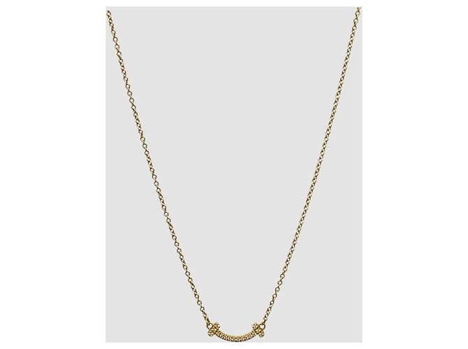 Tiffany & Co Collana Tiffany Co. Smile Mini in oro giallo e diamanti - vista 2