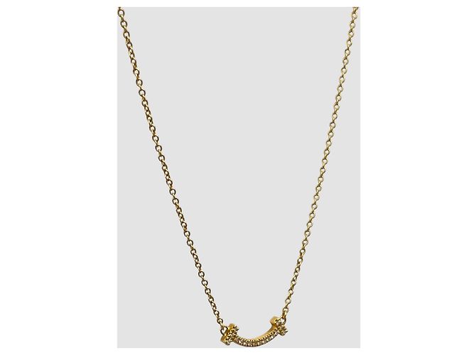 Tiffany & Co Collana Tiffany Co. Smile Mini in oro giallo e diamanti - vista 4