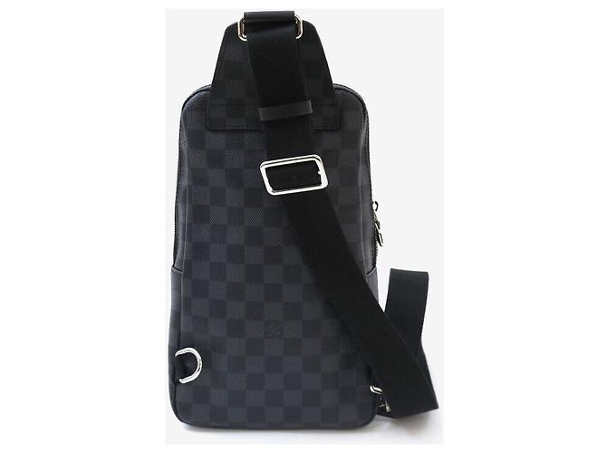 Louis Vuitton Slingback Avenue Damier Graphite Marrone - vista 3