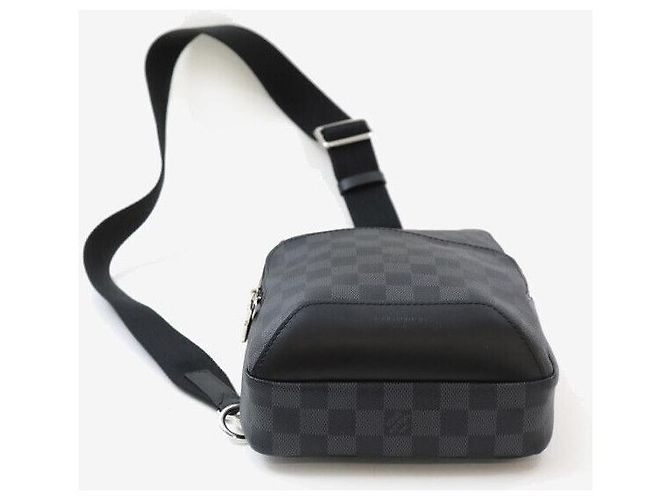 Louis Vuitton Slingback Avenue Damier Graphite Marrone - vista 4