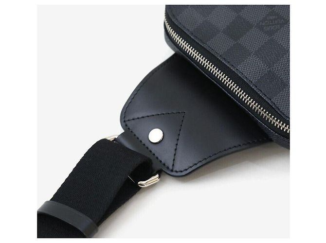 Louis Vuitton Slingback Avenue Damier Graphite Marrone - vista 6