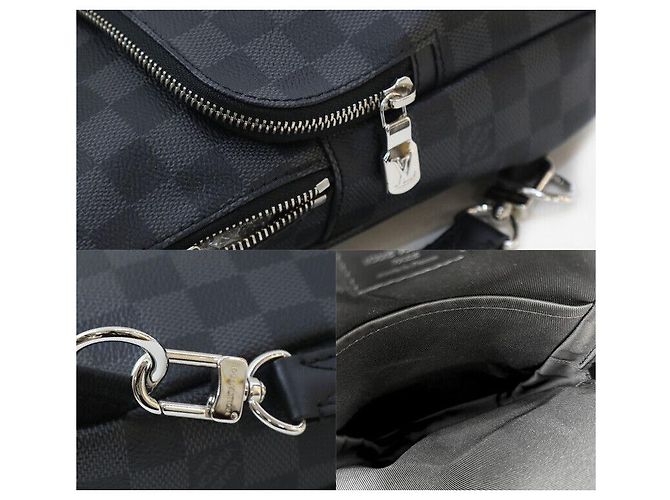 Louis Vuitton Slingback Avenue Damier Graphite Marrone - vista 7