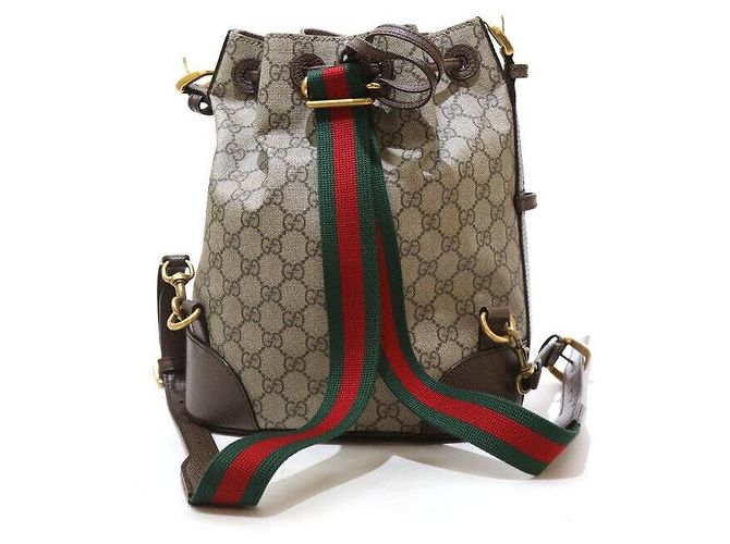Gucci Supreme Neo Vintage Canvas Bucket Shoulder Bag Backpack Mehrfarben - Ansicht 2