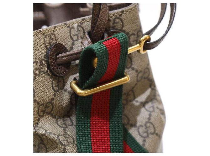 Gucci Supreme Neo Vintage Canvas Bucket Shoulder Bag Backpack Mehrfarben - Ansicht 3