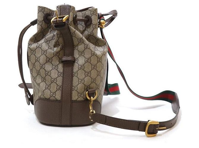 Gucci Supreme Neo Vintage Canvas Bucket Shoulder Bag Backpack Mehrfarben - Ansicht 5