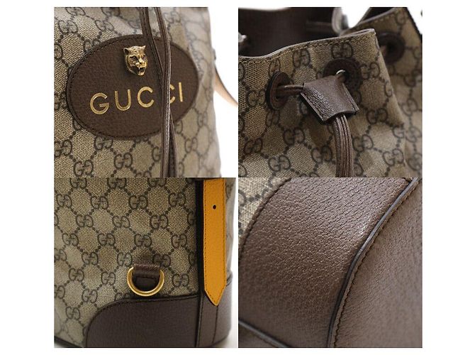 Gucci Supreme Neo Vintage Canvas Bucket Shoulder Bag Backpack Mehrfarben - Ansicht 7
