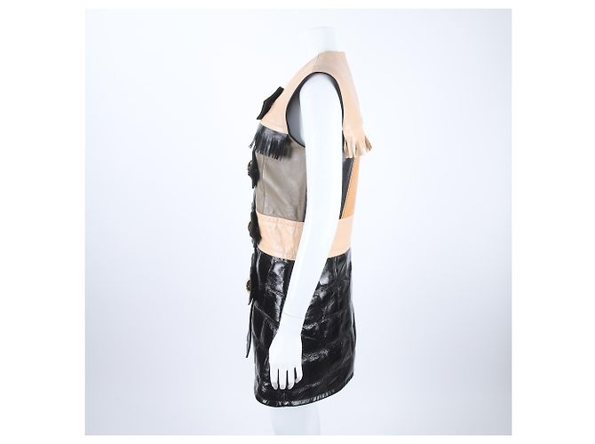 Vestido sin mangas Louis Vuitton Castaño - vista 2