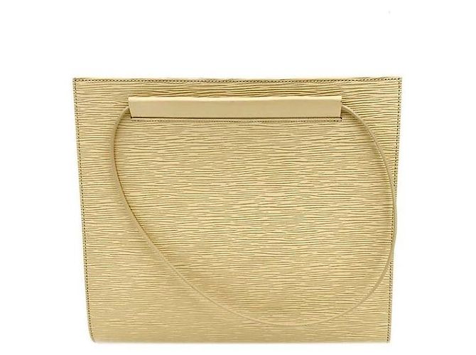 Louis Vuitton Borsa a Spalla Epi Saint Tropez Giallo - vista 4
