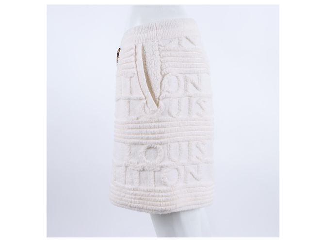 Louis Vuitton Strickshorts mit elastischem Bund Weiß - Ansicht 2