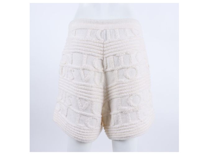 Louis Vuitton Strickshorts mit elastischem Bund Weiß - Ansicht 3