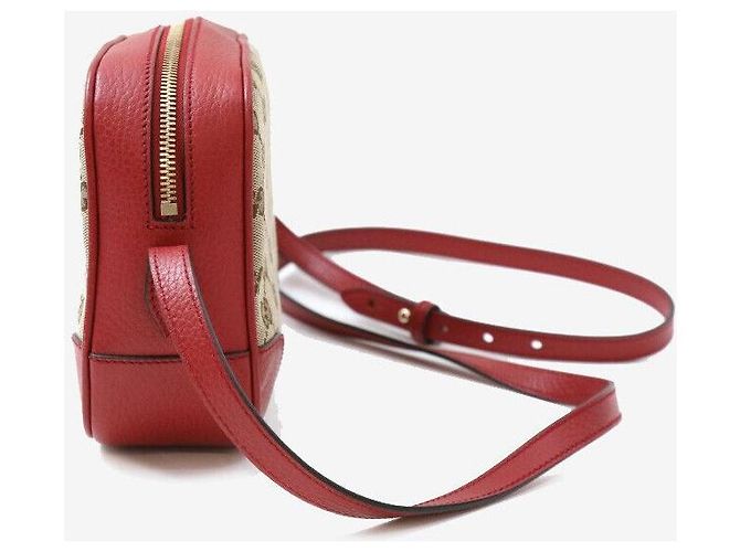 Gucci Borsa a tracolla Disco in tela GG Rosso - vista 2