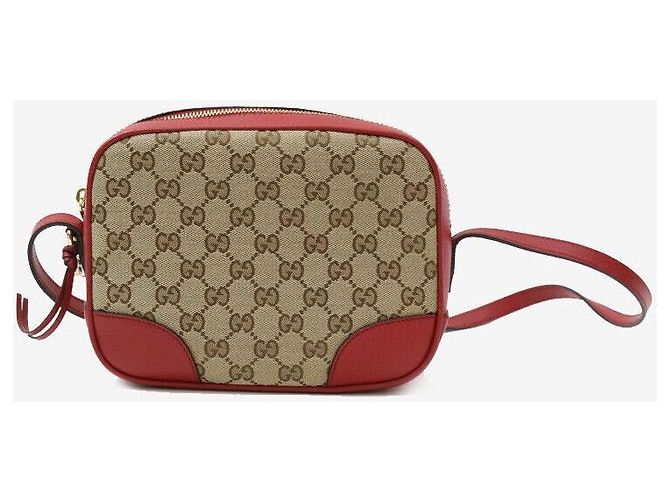 Gucci Borsa a tracolla Disco in tela GG Rosso - vista 3