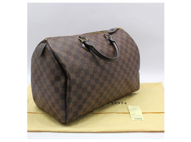 Louis Vuitton Damier Ebene Speedy Tote Bag Braun - Ansicht 2