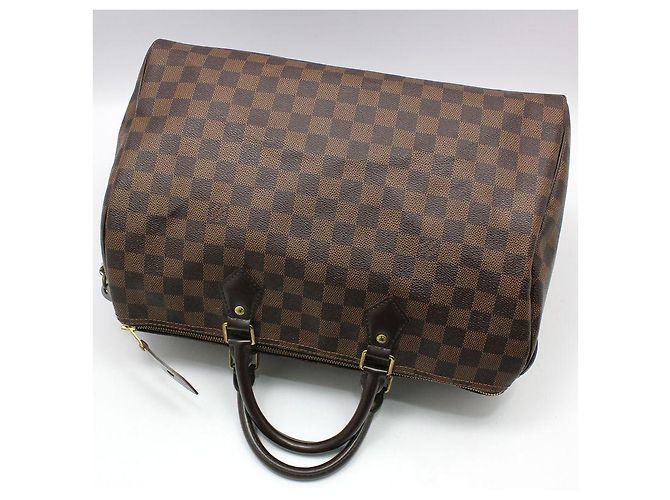 Louis Vuitton Damier Ebene Speedy Tote Bag Braun - Ansicht 3
