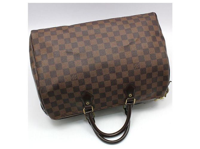 Louis Vuitton Damier Ebene Speedy Tote Bag Braun - Ansicht 4