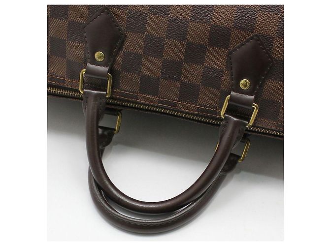 Louis Vuitton Damier Ebene Speedy Tote Bag Braun - Ansicht 6