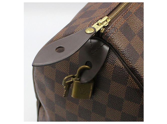 Louis Vuitton Damier Ebene Speedy Tote Bag Braun - Ansicht 8