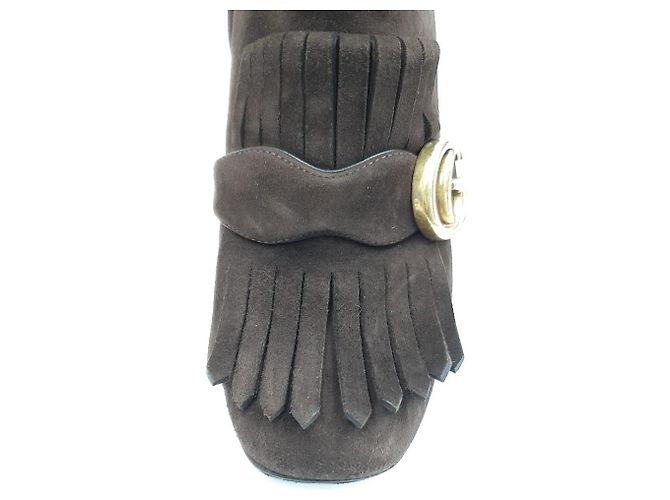 Gucci Marmont Stiefeletten aus Wildleder - Ansicht 5