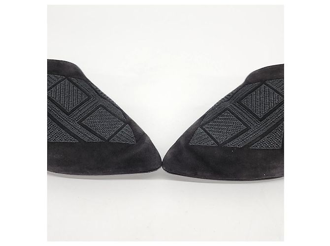 Mocassini in scamosciato Hermès Nero - vista 2