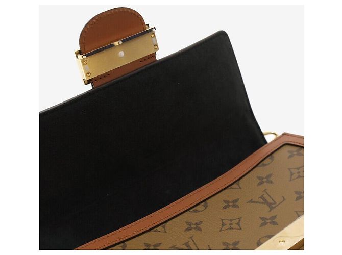 Louis Vuitton Borsa a tracolla Dauphine MM Monogram Reverse Canvas Multicolore - vista 5