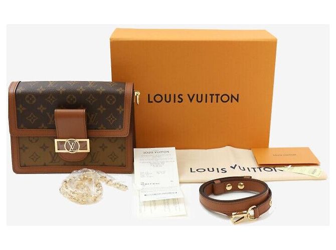 Louis Vuitton Borsa a tracolla Dauphine MM Monogram Reverse Canvas Multicolore - vista 8