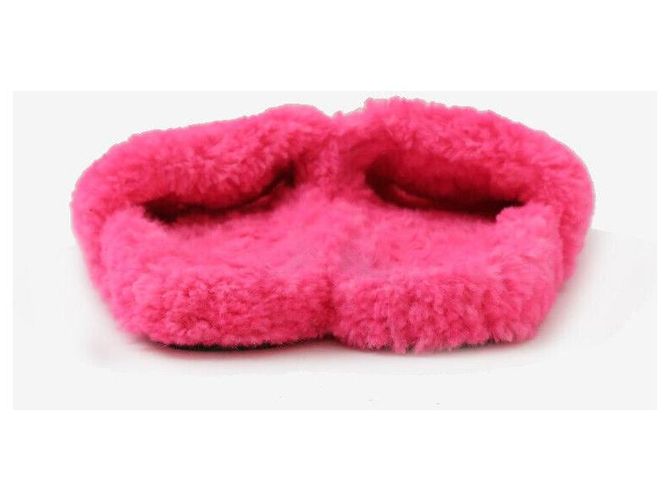 Balenciaga Furry Slide Hausschuhe Hot Pink Größe - Ansicht 4