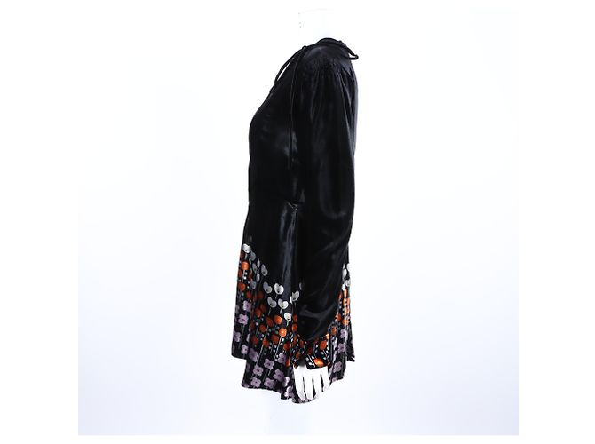 Valentino Samtkleid Schwarz - Ansicht 2