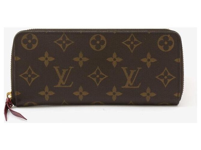 Louis Vuitton Cartera larga con cremallera Clemence Monogram Negro - vista 3