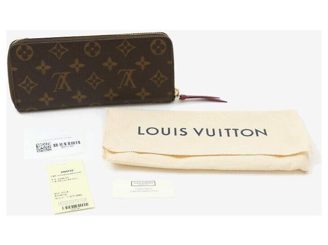 Louis Vuitton Cartera larga con cremallera Clemence Monogram Negro - vista 8