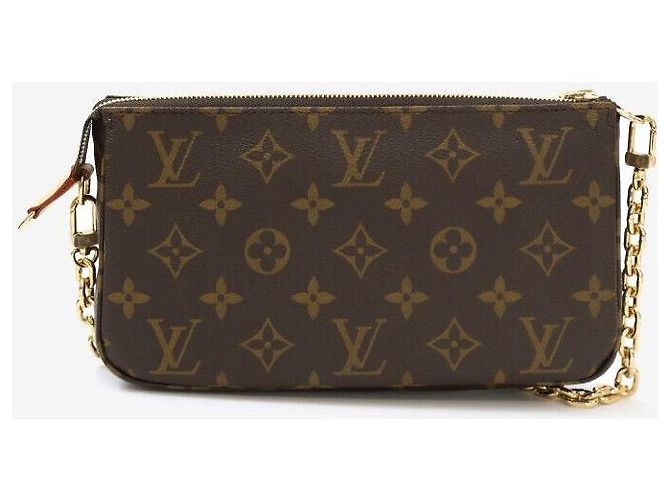 Louis Vuitton Borsa a Spalla Pochette Accessoires Monogram Nero - vista 3