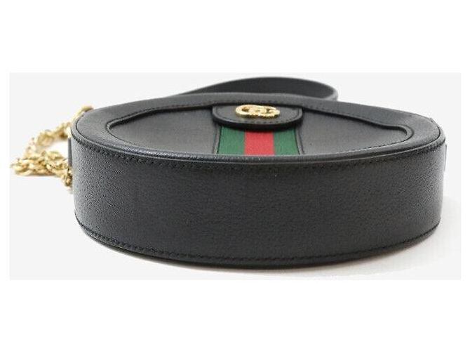 Gucci Mini Borsa a Spalla Rotonda Nera Nero - vista 4