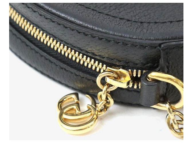 Gucci Mini Borsa a Spalla Rotonda Nera Nero - vista 7