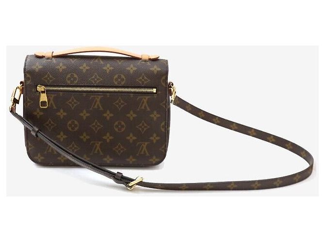 Louis Vuitton Borsa a tracolla Pochette Métis Monogram Nero - vista 3