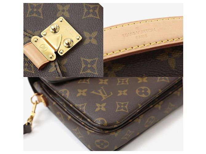 Louis Vuitton Borsa a tracolla Pochette Métis Monogram Nero - vista 6