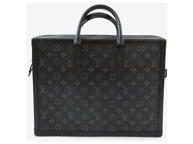 Louis Vuitton Pasta Soft Trunk Monogram Eclipse Preto - vista 3