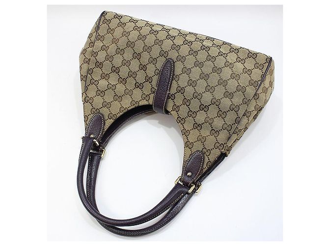 Gucci Borsa a tracolla Hobo Jackie in jacquard Marrone - vista 4
